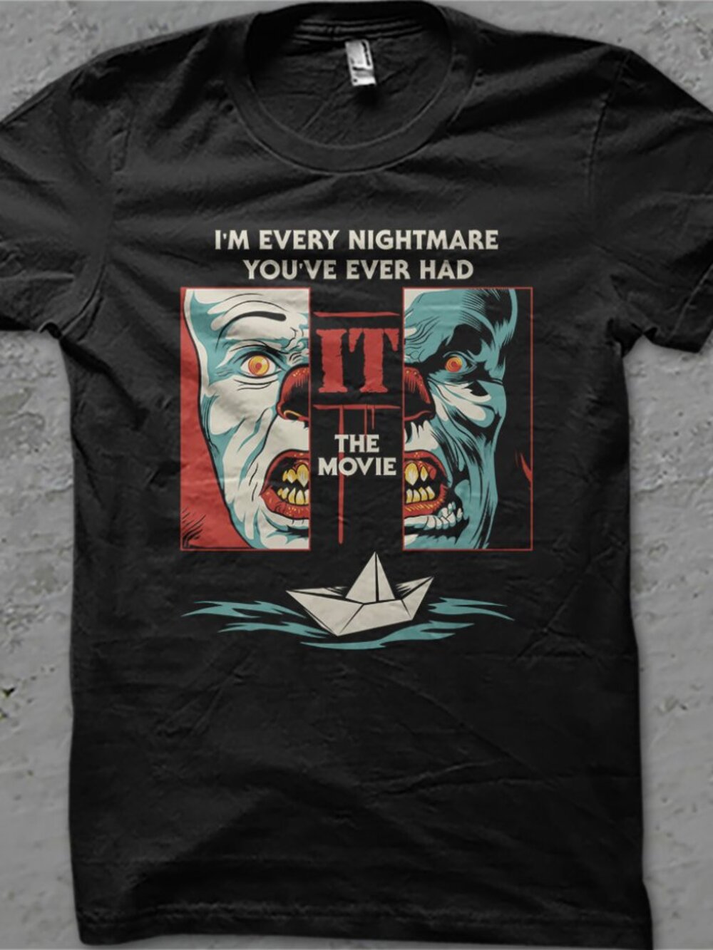 Vintage IT Pennywise 90s T Shirt Horror Halloween Shirt Tee, IT Pennywise Shirt